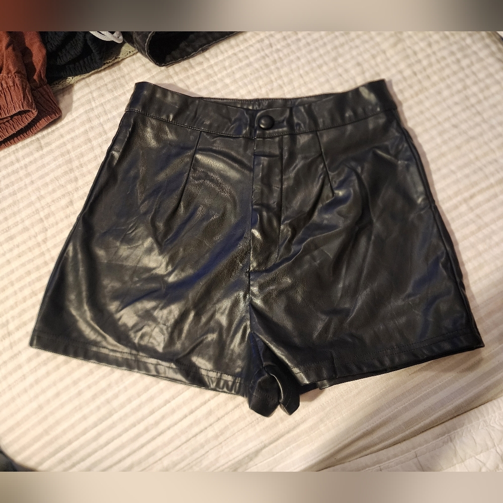 Pleather Shorts